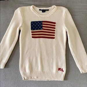 Ralph Lauren Sport American Flag Knit Sweater